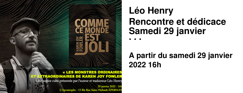 L�o Henry Rencontre et d�dicace Samedi 29 janvier 16h