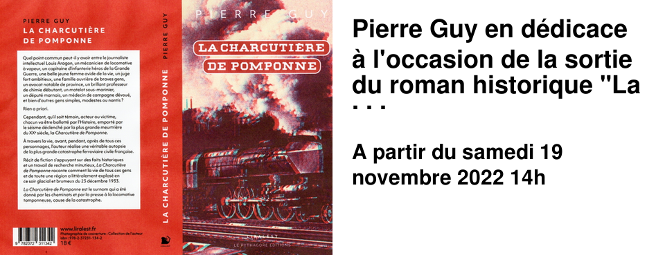 Pierre Guy en d�dicace � l'occasion de la sortie du roman historique "La Charcuti�re de Pomponne" 