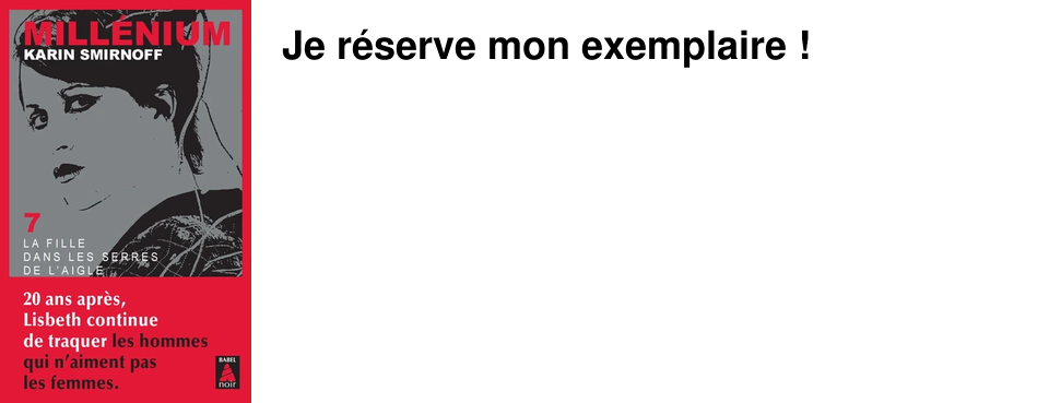 Je r�serve mon exemplaire�!