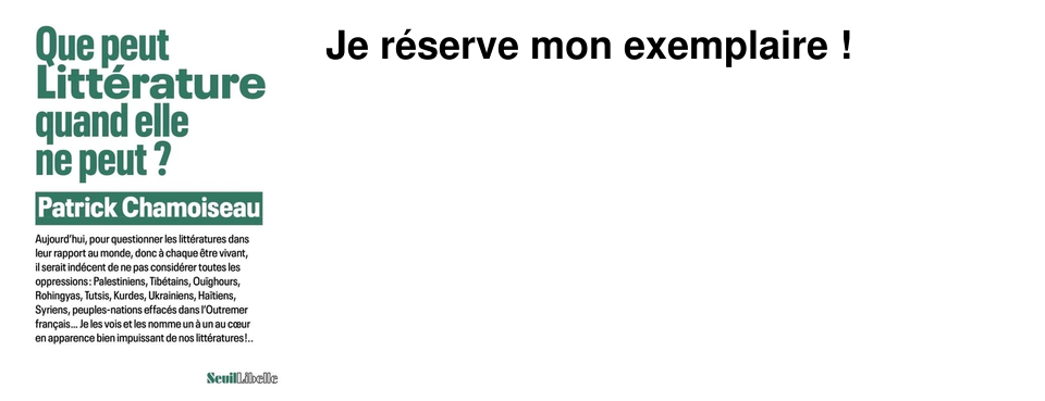 Je r�serve mon exemplaire�!