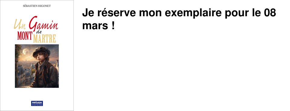 Je r�serve mon exemplaire pour le 08 mars�!