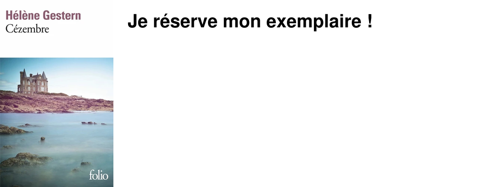 Je r�serve mon exemplaire�!